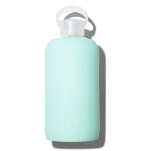 Bkr BIG 1L/32oz glass water bottle in pepper/mint